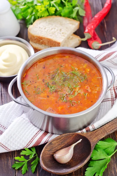 Frische Suppe — Stockfoto