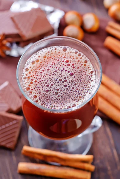 Aromatic Cocoa in glass — Stock Photo, Image