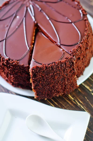 Schokoladenkuchen — Stockfoto