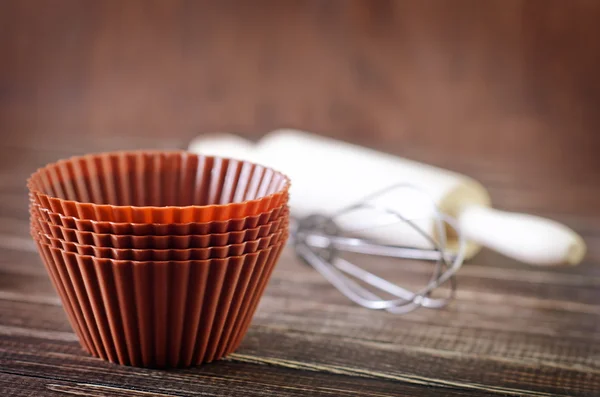 Empty Muffins Cupcakes — Stock Photo, Image