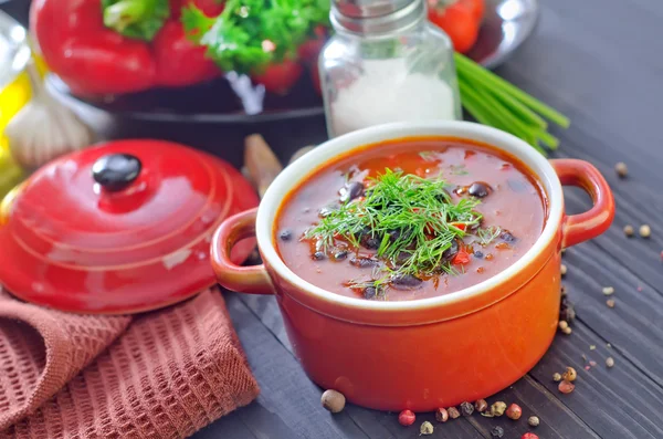 Свежий суп — стоковое фото