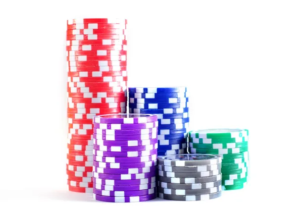 Chips für Poker — Stockfoto