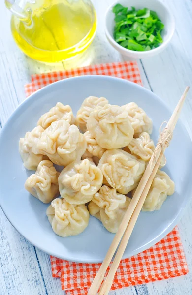 Khinkali on the plate — Stock Photo, Image