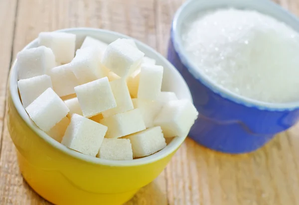 Sugar in a bowl — Stock Photo, Image