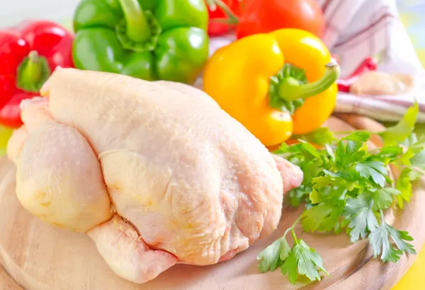 Kip en groenten — Stockfoto