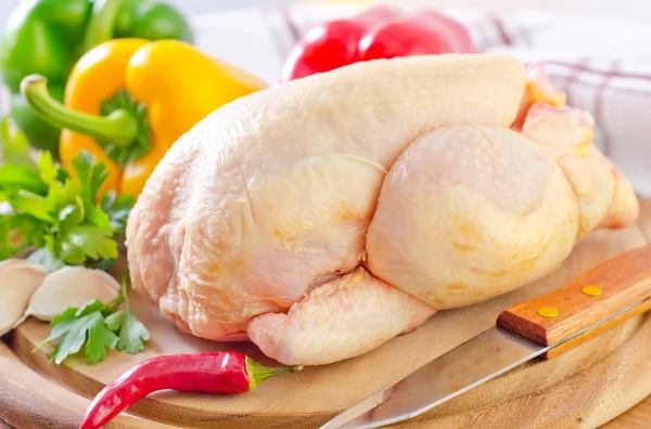 Chicken and vegetables — Stock Photo, Image