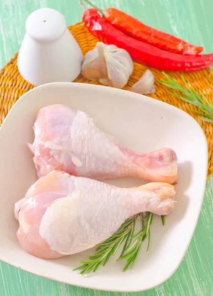 Raw chicken legs — Stock Photo, Image