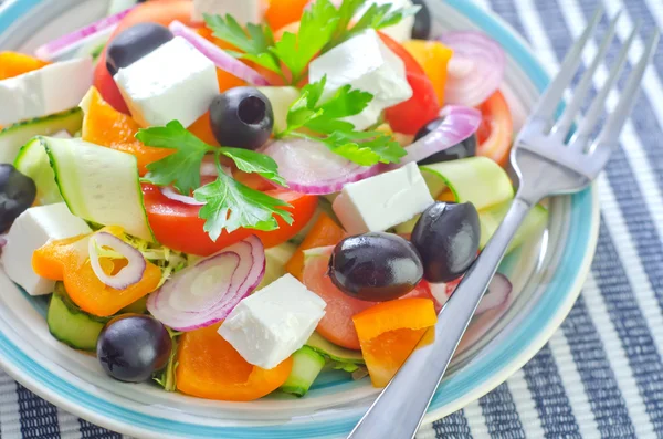 Griechischer Salat — Stockfoto