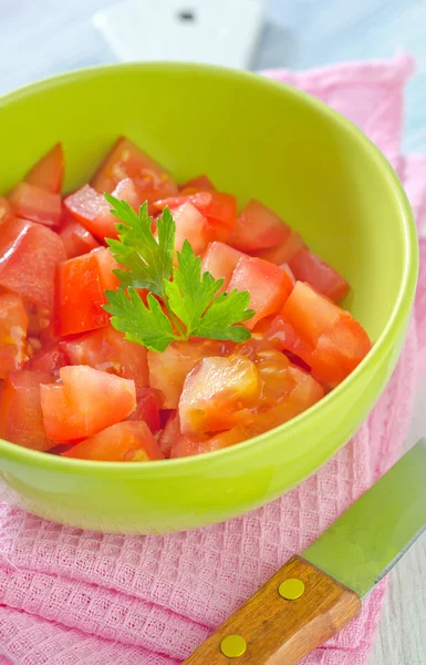 Salad from tomato — Stock Photo, Image