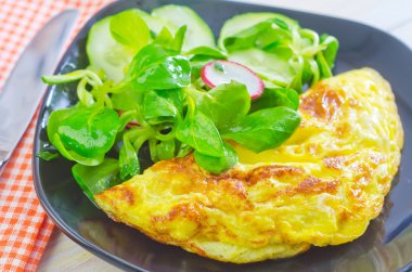 omlet salatası ile