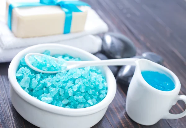 Blauwe zout — Stockfoto