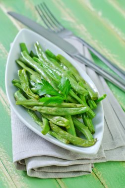 Kızarmış yeşil fasulye