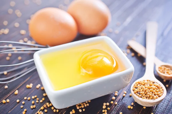 Ingredients for mayonnaise — Stock Photo, Image
