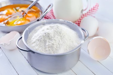 hamur için malzemeler