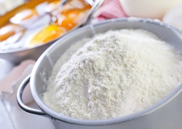 Ingredients for dough — Stock Photo, Image