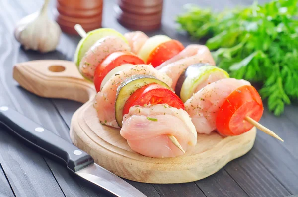 Raw kebab — Stock Photo, Image