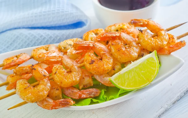 Fried shrimps — Stock Photo, Image