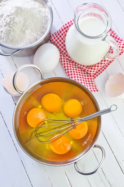 Ingredientes para massa — Fotografia de Stock