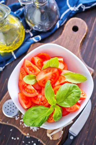 Salát s rajčaty — Stock fotografie