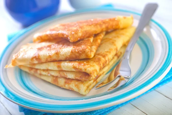 Pancakes on a table — Stock Photo, Image