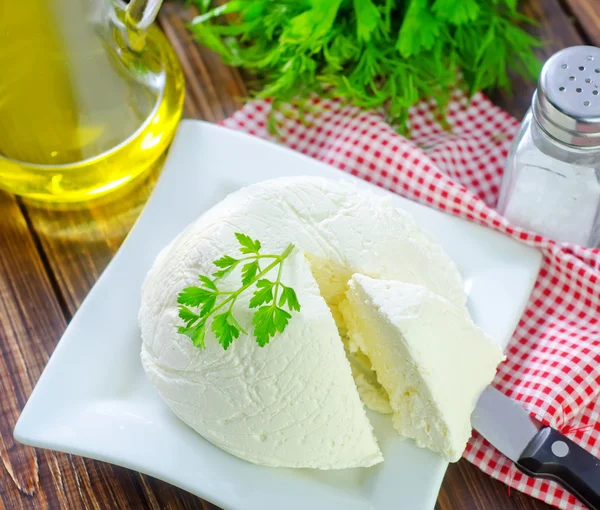 Ricotta in un piatto — Foto Stock