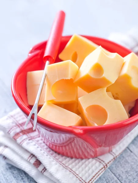 Cheese in a bowl — Stock Photo, Image