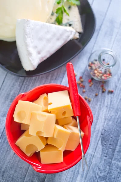 Cheese in a bowl — Stock Photo, Image