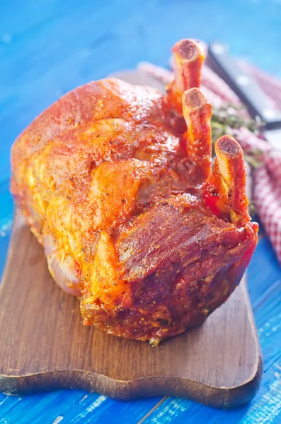 Meat on a board — Stock Photo, Image