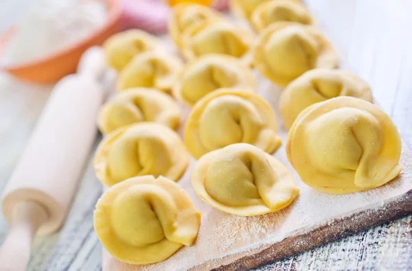 Pelmeni cruda — Foto de Stock