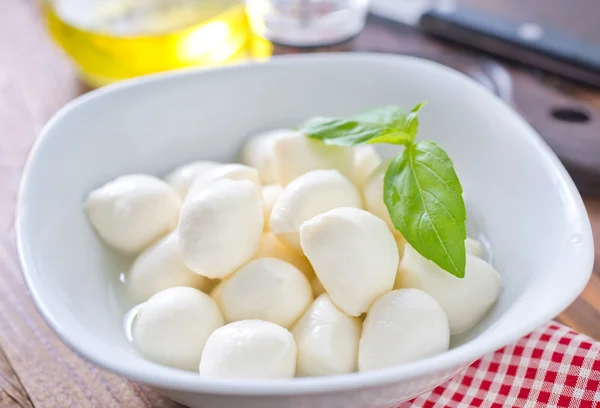 Mozzarella in a bowl — Stock Photo, Image