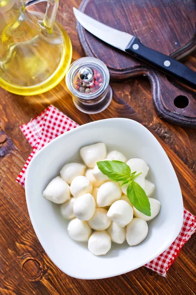 Mozzarella in a bowl — Stock Photo, Image
