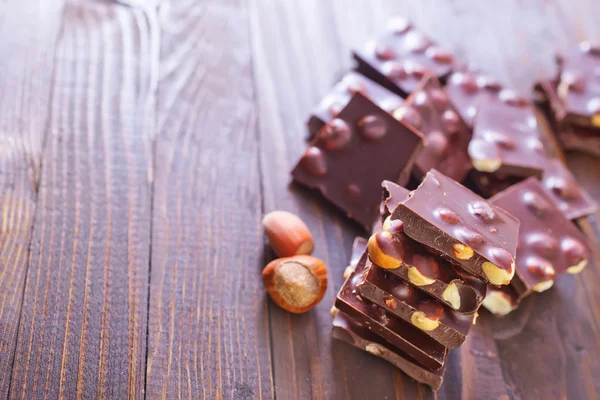 Chocolate on a table — Stock Photo, Image