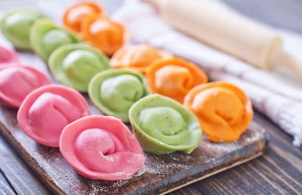 Цветные пельмени
