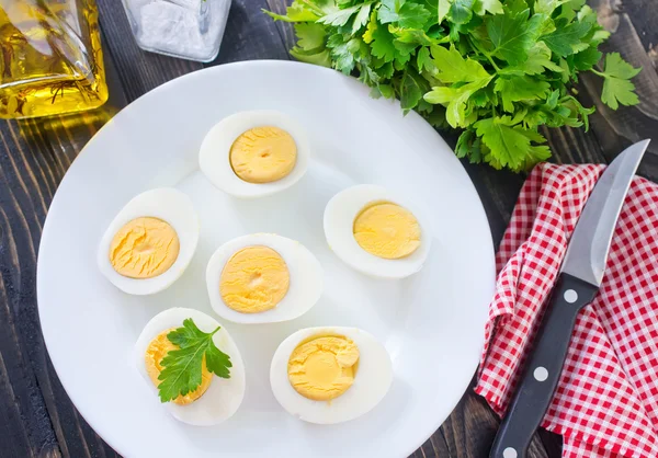 Boiled eggs — Stock Photo, Image