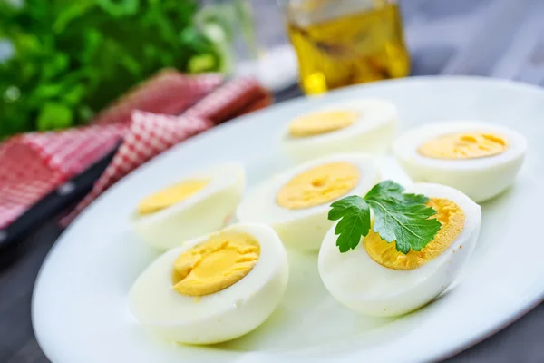 Boiled eggs — Stock Photo, Image