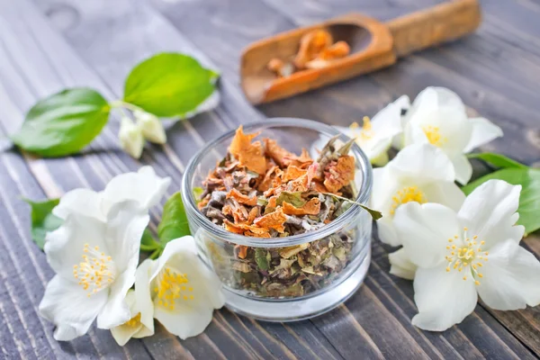 Dry herbal tea — Stock Photo, Image