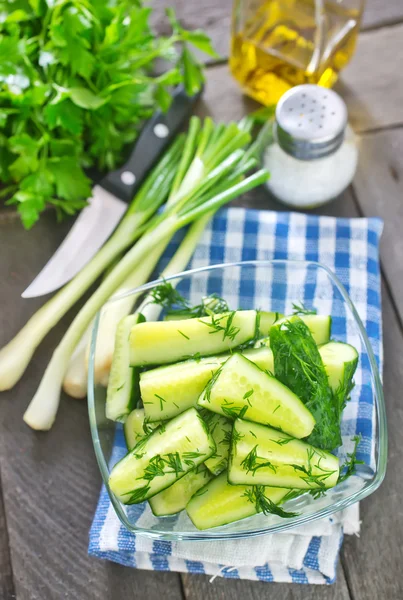 Salada de pepino — Fotografia de Stock