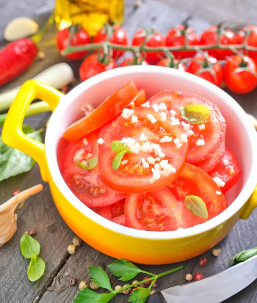 Salada de tomate — Fotografia de Stock