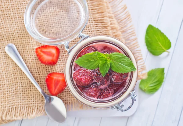 Strawberry jam — Stock Photo, Image