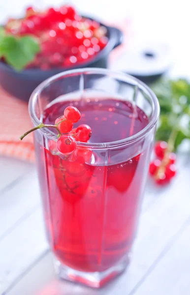 Red currant juice — Stock Photo, Image