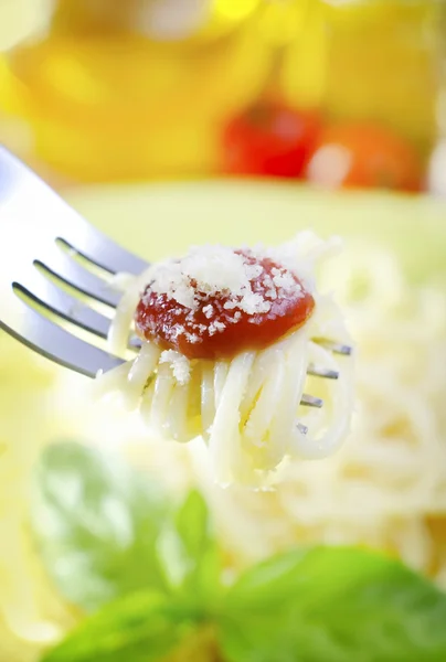 Pasta con salsa — Foto de Stock
