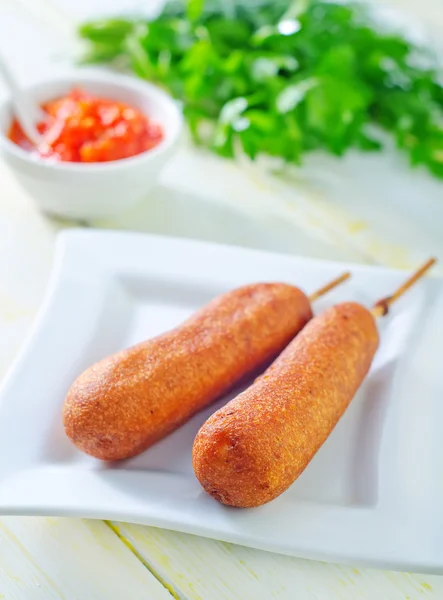 Corndogs — Stock fotografie