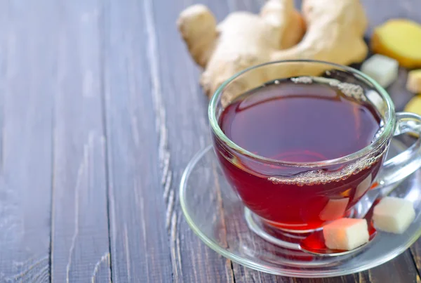 Tea with ginger — Stock Photo, Image