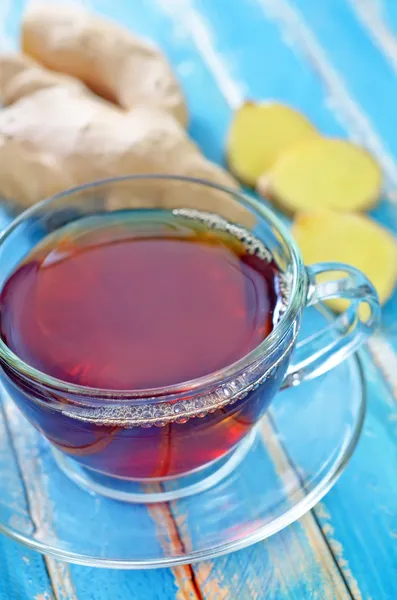 Chá com gengibre — Fotografia de Stock