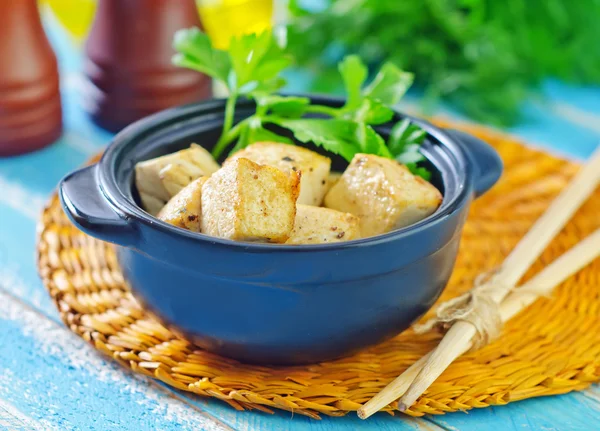 Gebratener Tofu — Stockfoto