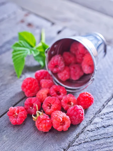 Raspberry on table — Stock Photo, Image