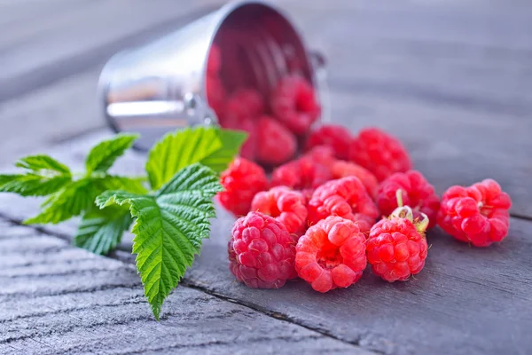 Raspberry on table — Stock Photo, Image