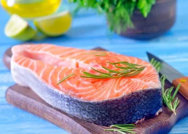 Salmone crudo — Foto Stock