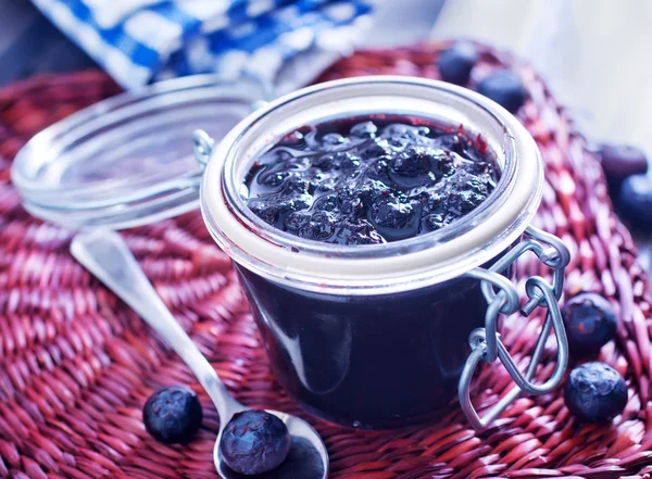 Blueberry jam — Stock Photo, Image