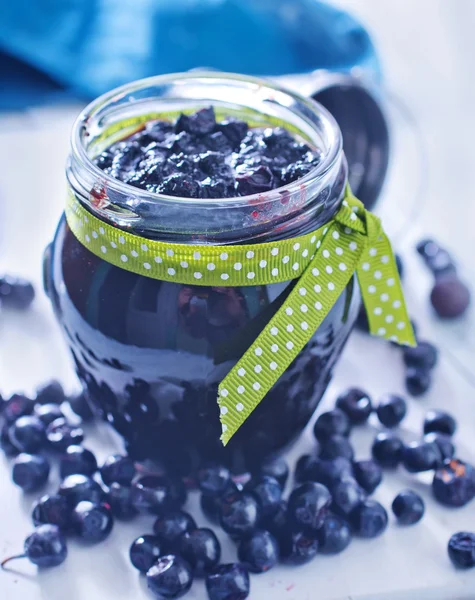 Blueberry jam — Stock Photo, Image